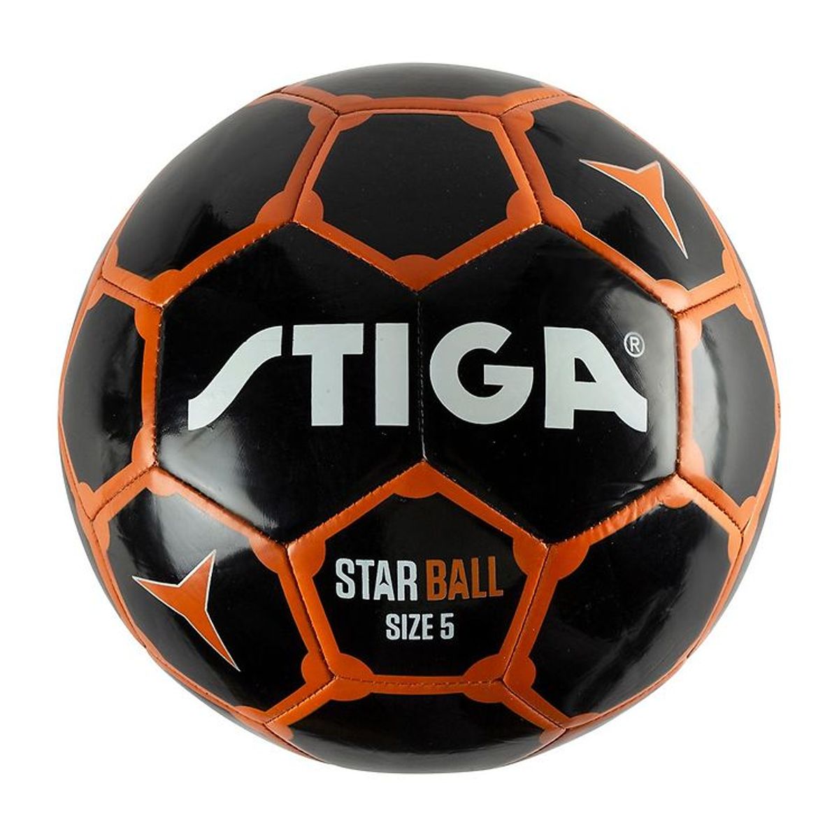 Stiga Fodbold - Star - Str. 5 - Sort/Orange