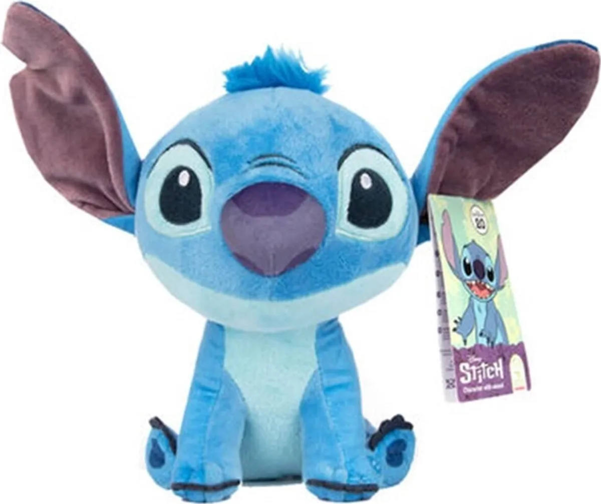 Stitch Bamse Med Lyd - Disney Classics - 20 Cm