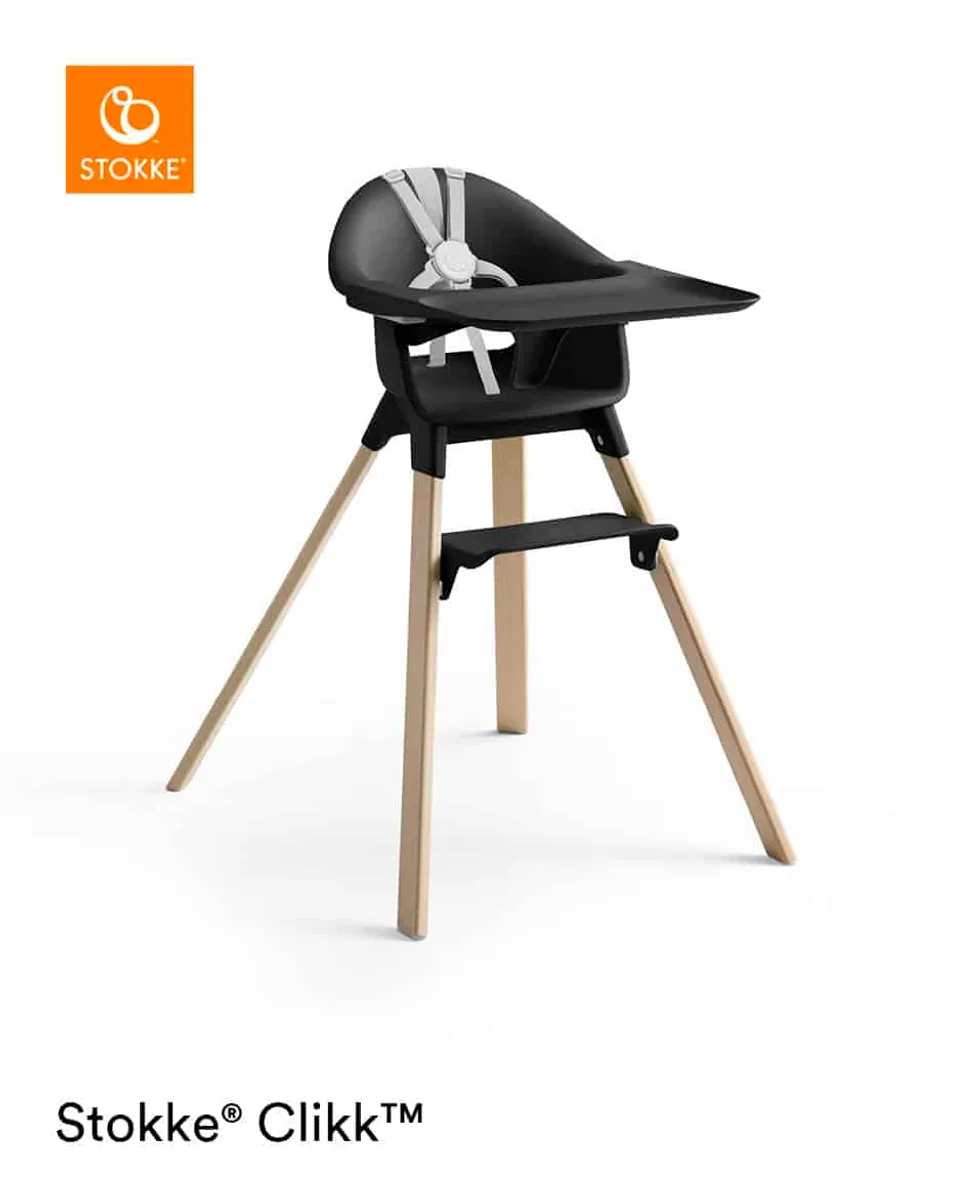 Stokke ® Clikkâ¢ Højstol, Black Natural