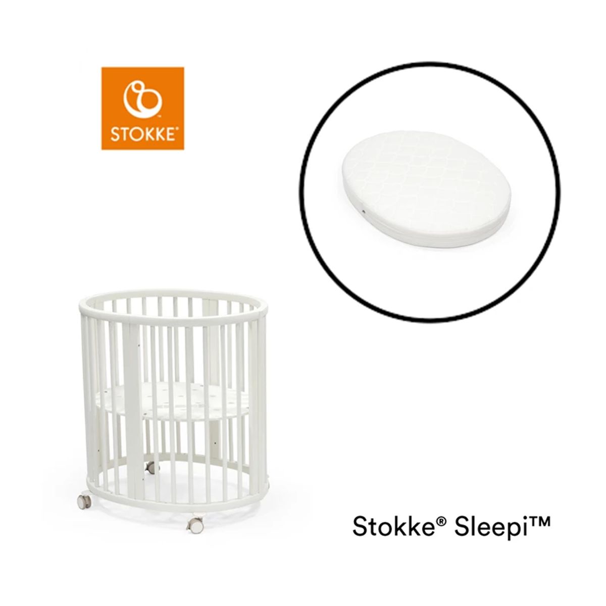 Stokke Sleepi Mini V3 Inkl. Madras - White