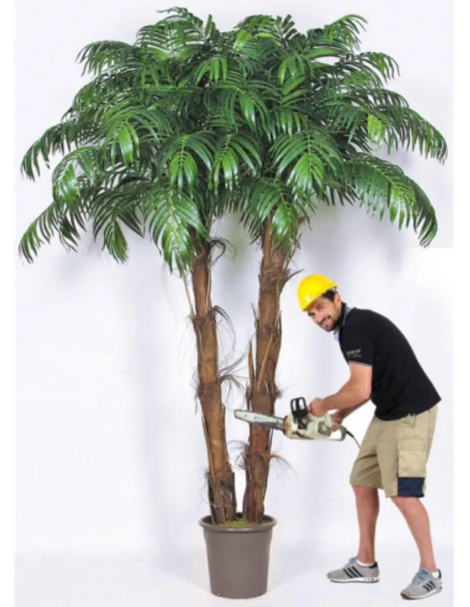 Stor kunstig Areca palme træ H300 cm