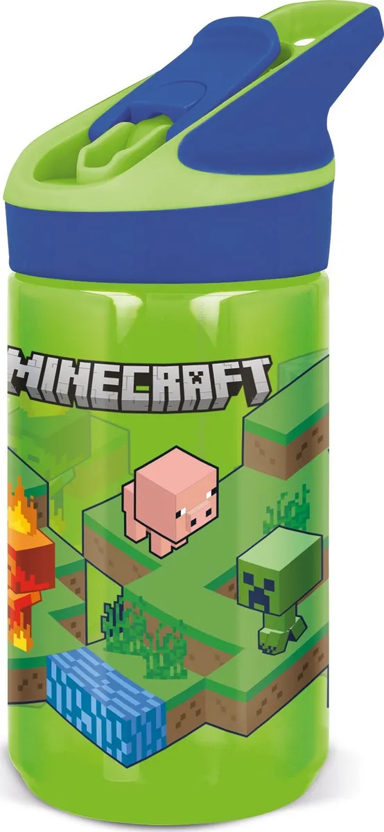 Stor - Tritan Premium Flaske, 480ml - Minecraft