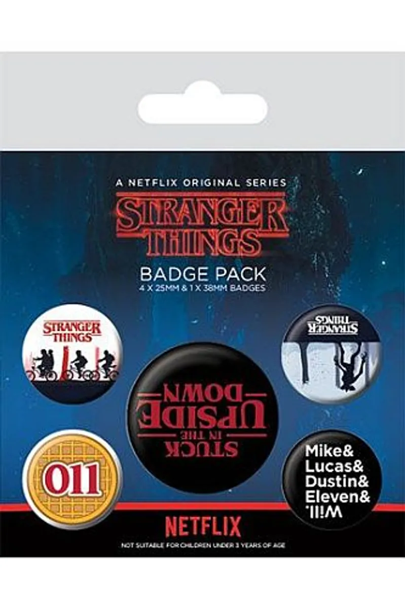 Stranger Things - Pin Badges 5-Pack - Upside Down