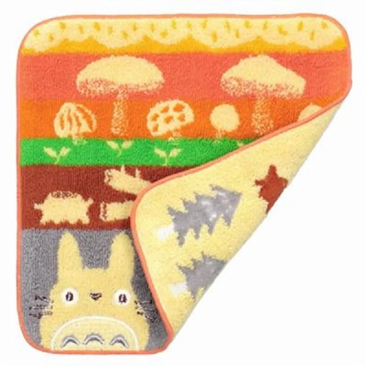 Studio Ghibli - My Neighbor Totoro - Totoro Mushrooms & Logs Mini Towel 25 x 25cm