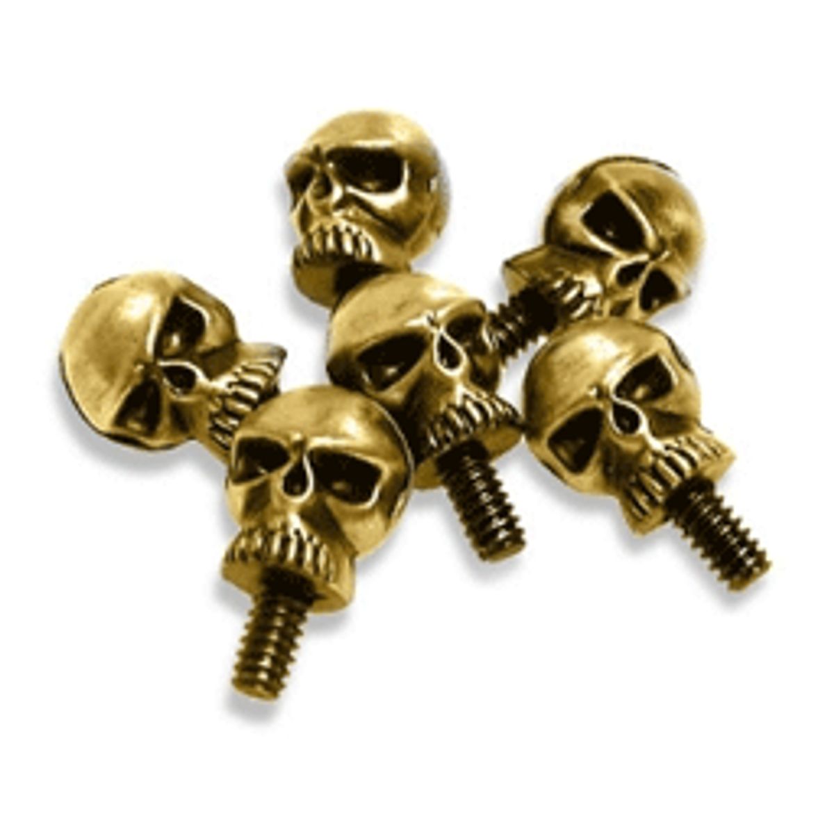 Sunbeam 6 stk Skull fingerskruer, Bronze