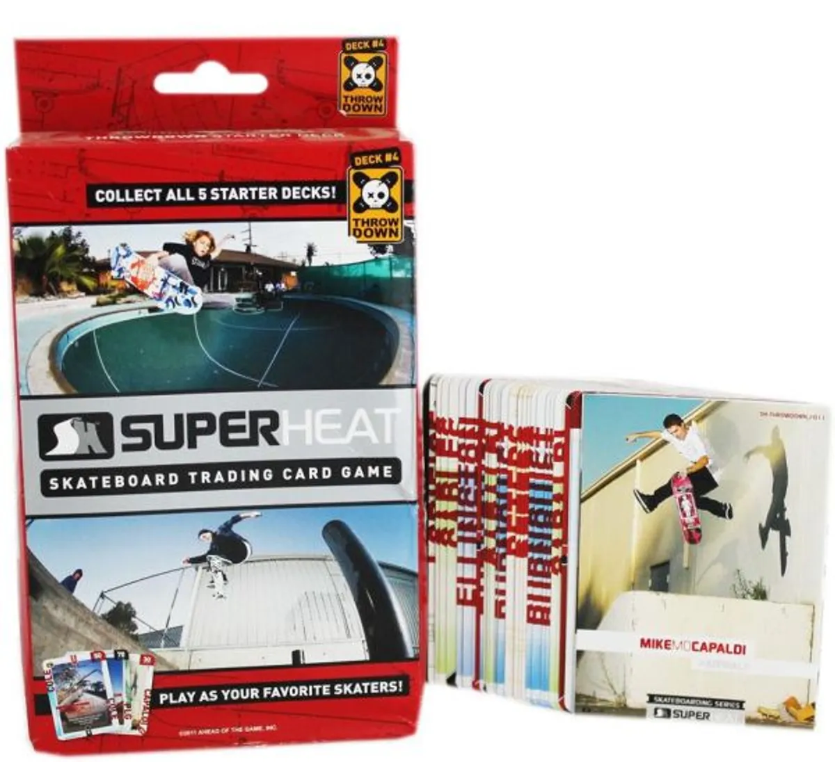 SUPER HEAT Deck - Skateboard Trading Card Game *Crazy tilbud*