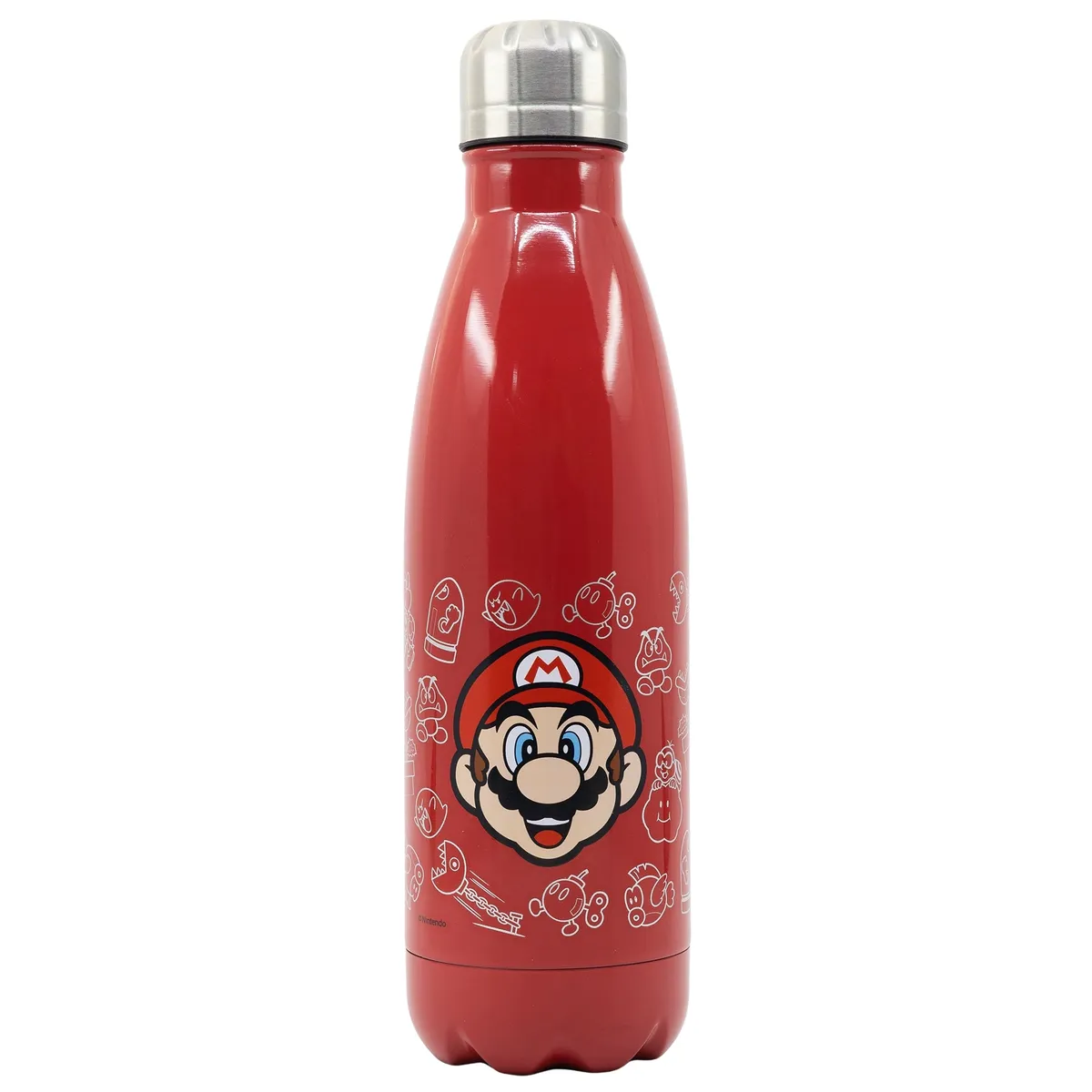 Super Mario - Metal Flaske - Rød - 780 ML