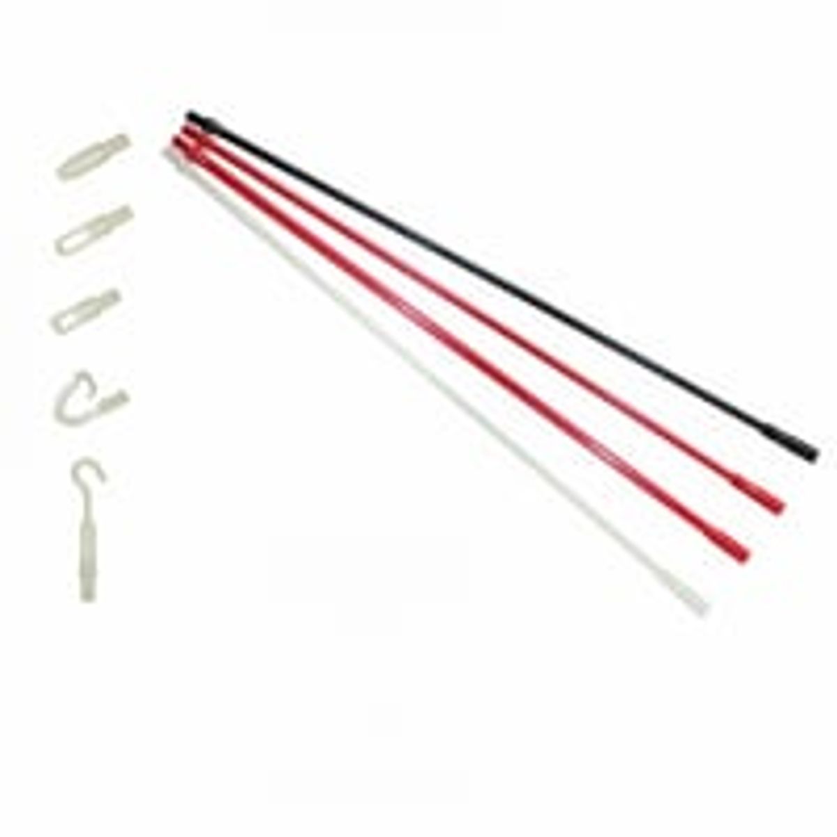 Super Rod SRPRS til korte trk, 5 stk. 33 cm plastik rods