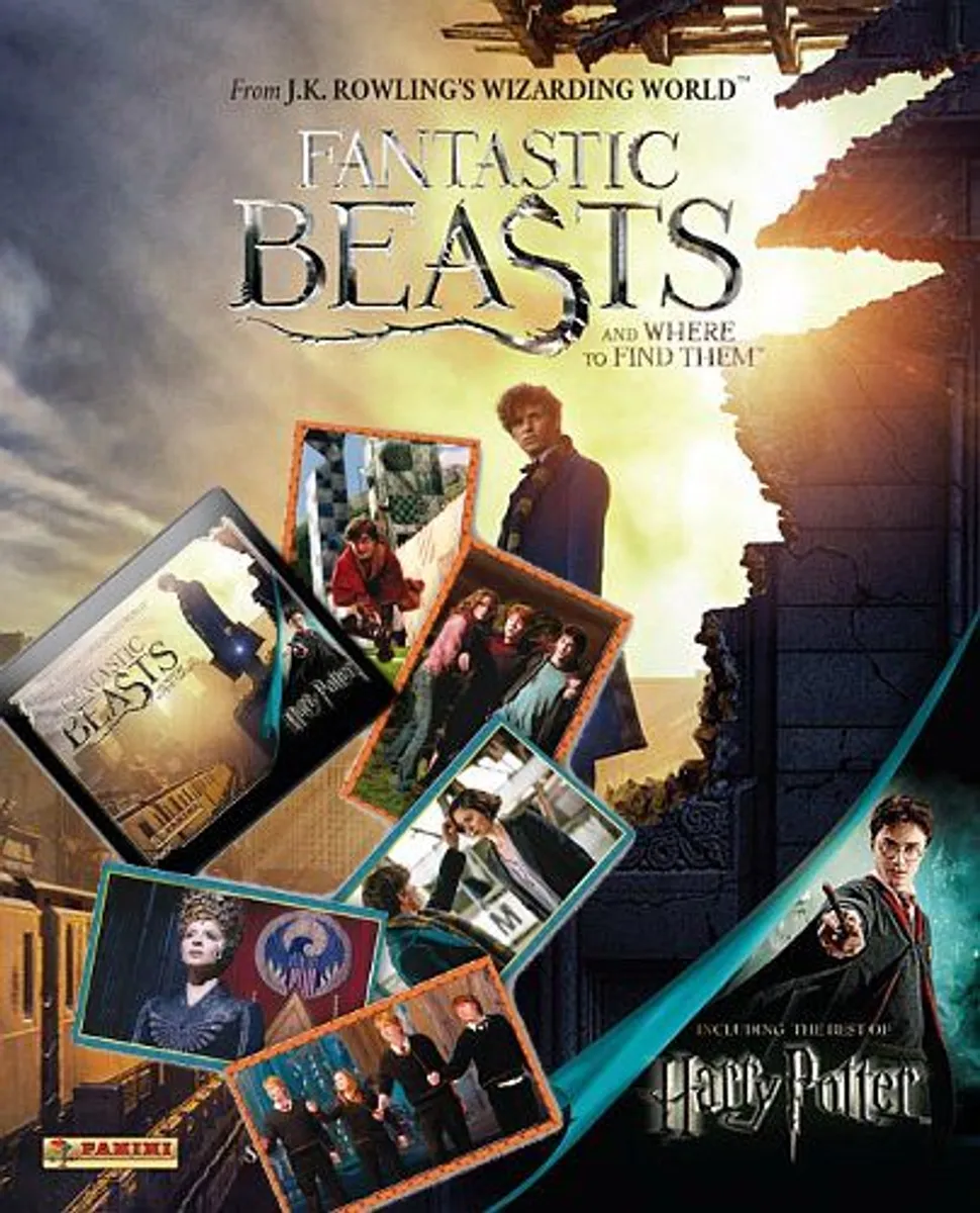 ! SUPER TILBUD Fantastic Beasts (Harry Potter) Stickers (KlistermÃ¦rker) - StartersÃ¦t (Album + 8 Booster Packs)