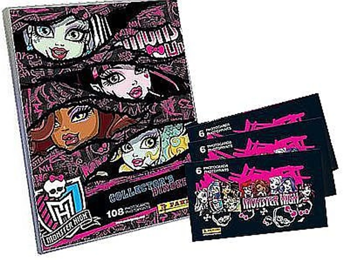 ! SUPER TILBUD Monster High v2 - Photocard StartersÃ¦t (Mappe + 3 Booster Packs)