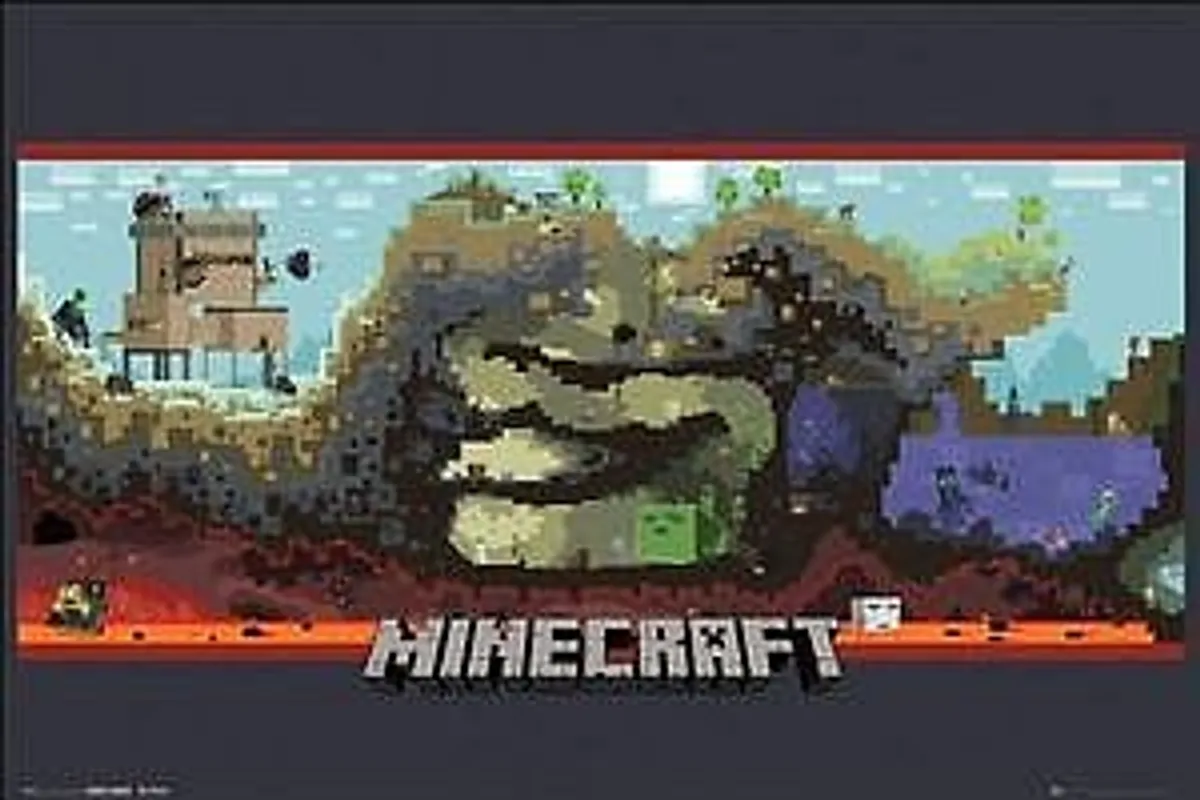 ! Super tilbud Poster/Plakat - #16 Minecraft Underground - 61x91,5 cm