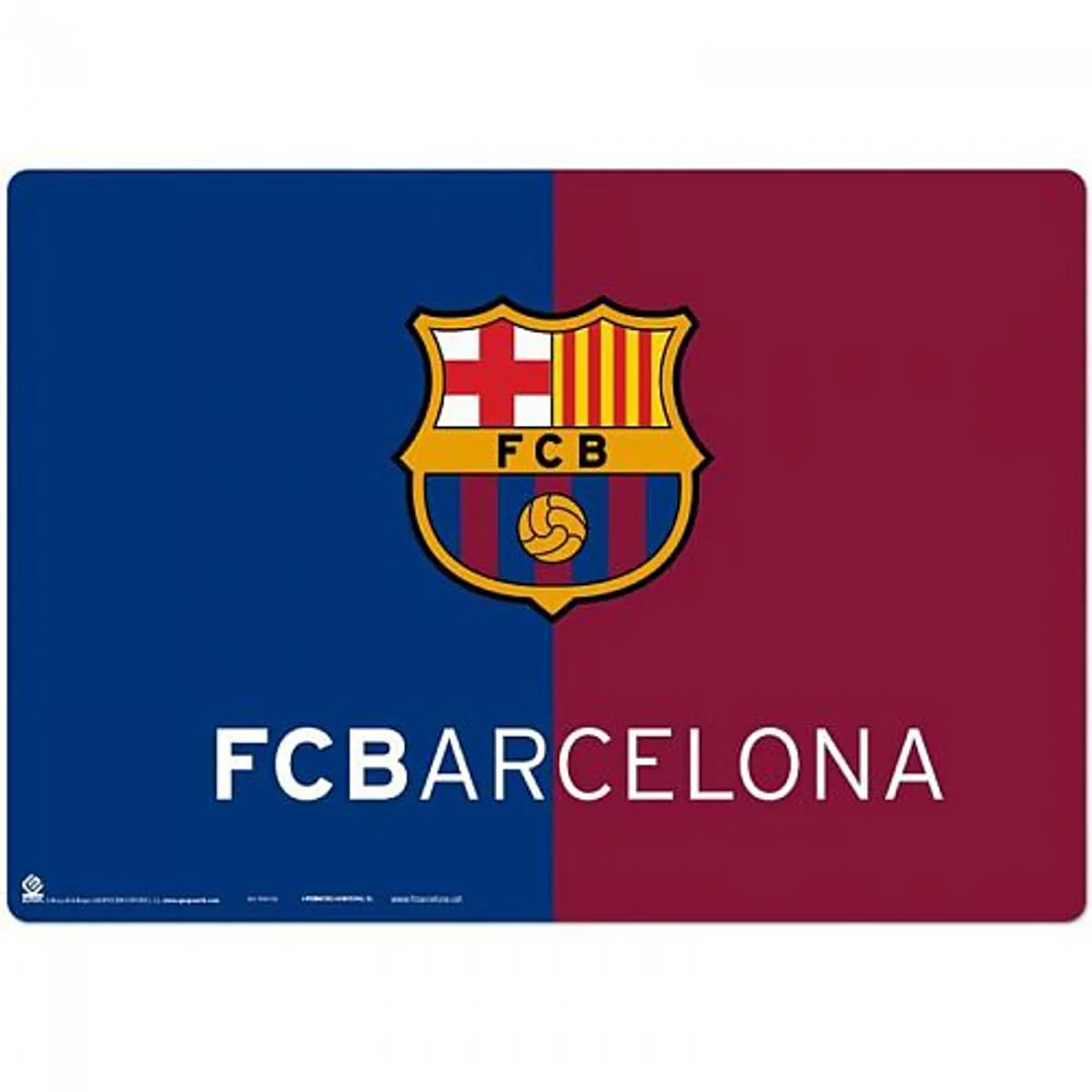 ! Super Udsalg Desk Mat/HÃ¥rd BordmÃ¥tte/BordskÃ¥ner - FC Barcelona - 34,5x49,5 cm