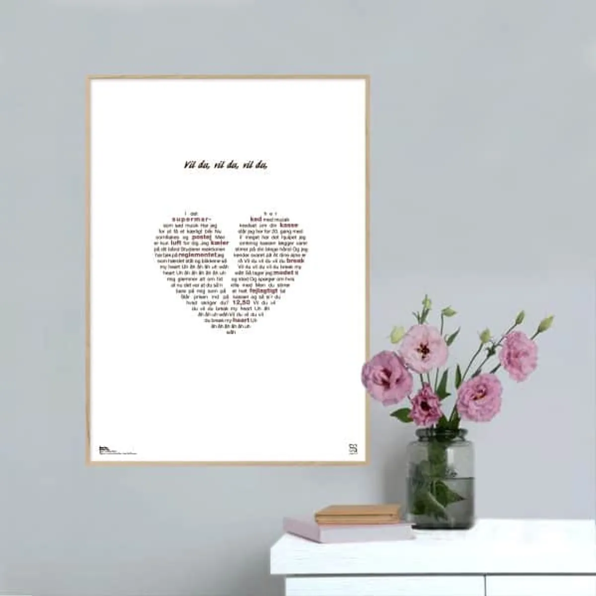 Superlove - Michael Falch/Malurt plakat - 30 x 42 cm / Medium / lodret