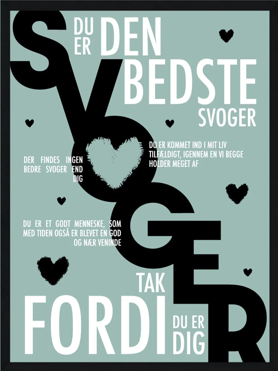 Svoger plakat - Personlig plakat