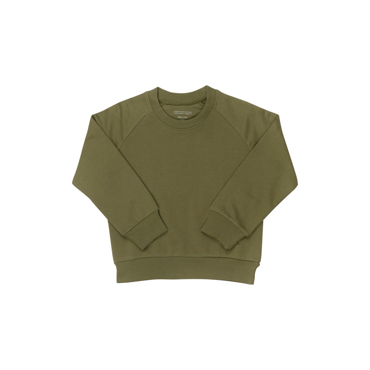 SWEATSHIRT MED RUND HALS - DARK GREEN - DARK GREEN / 50