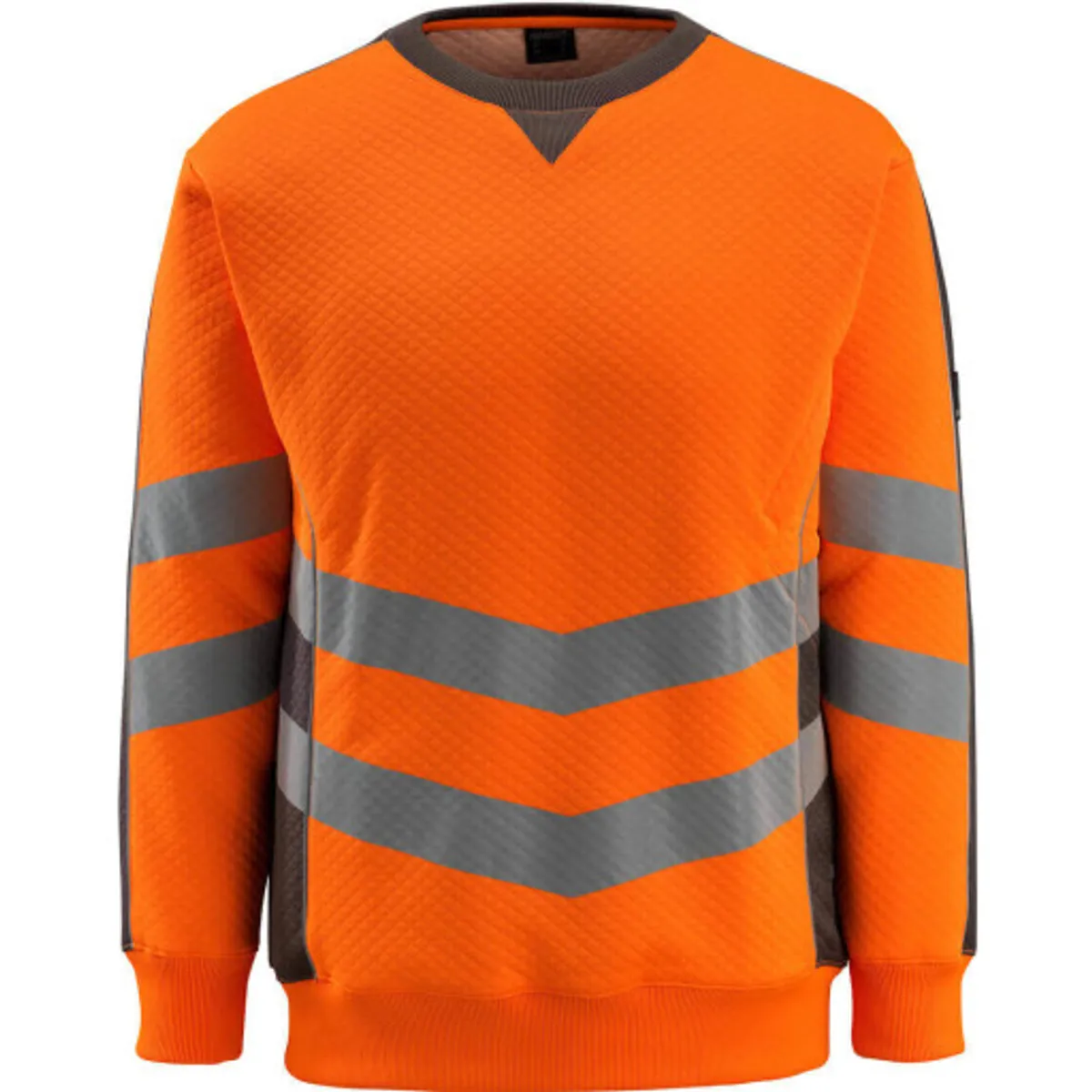 SWEATSHIRT,S,HI-VIS ORANGE/MØR