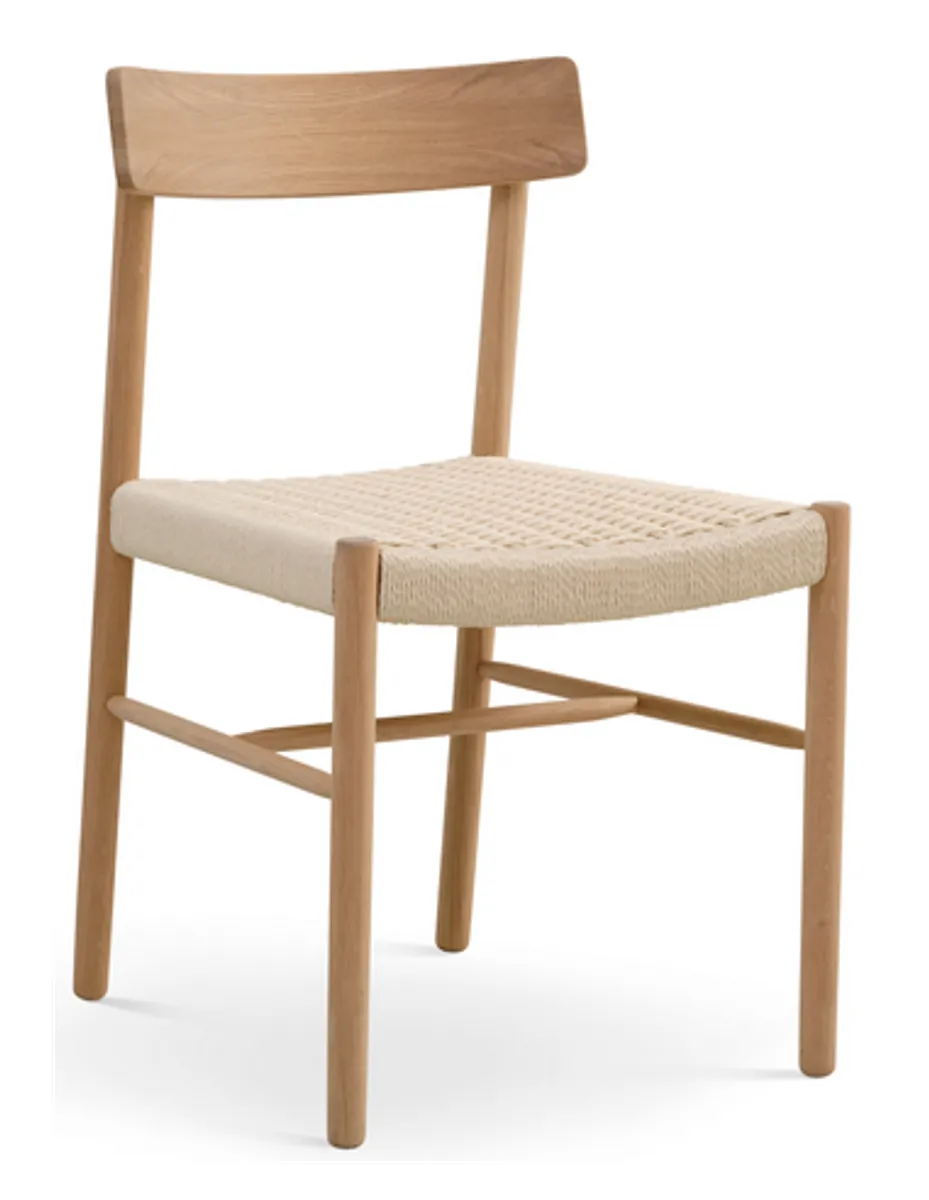 Syd spisebordsstol i egetræ og rattan H79,9 cm - Eg/Natur