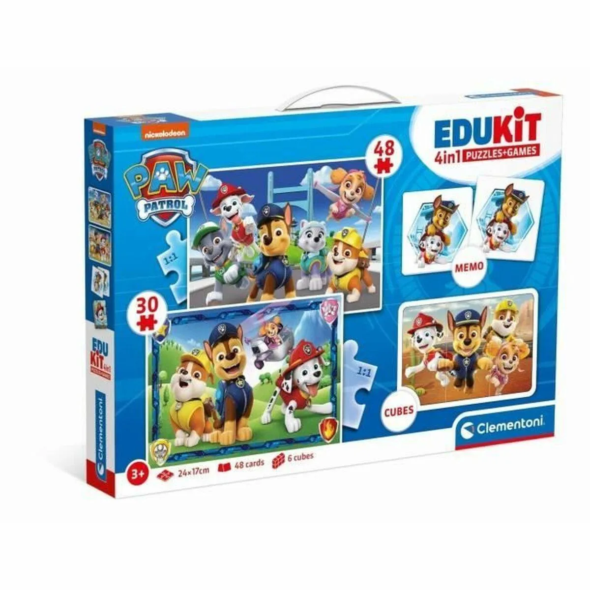 Sæt med 4 Puslespil The Paw Patrol Clementoni Edukit