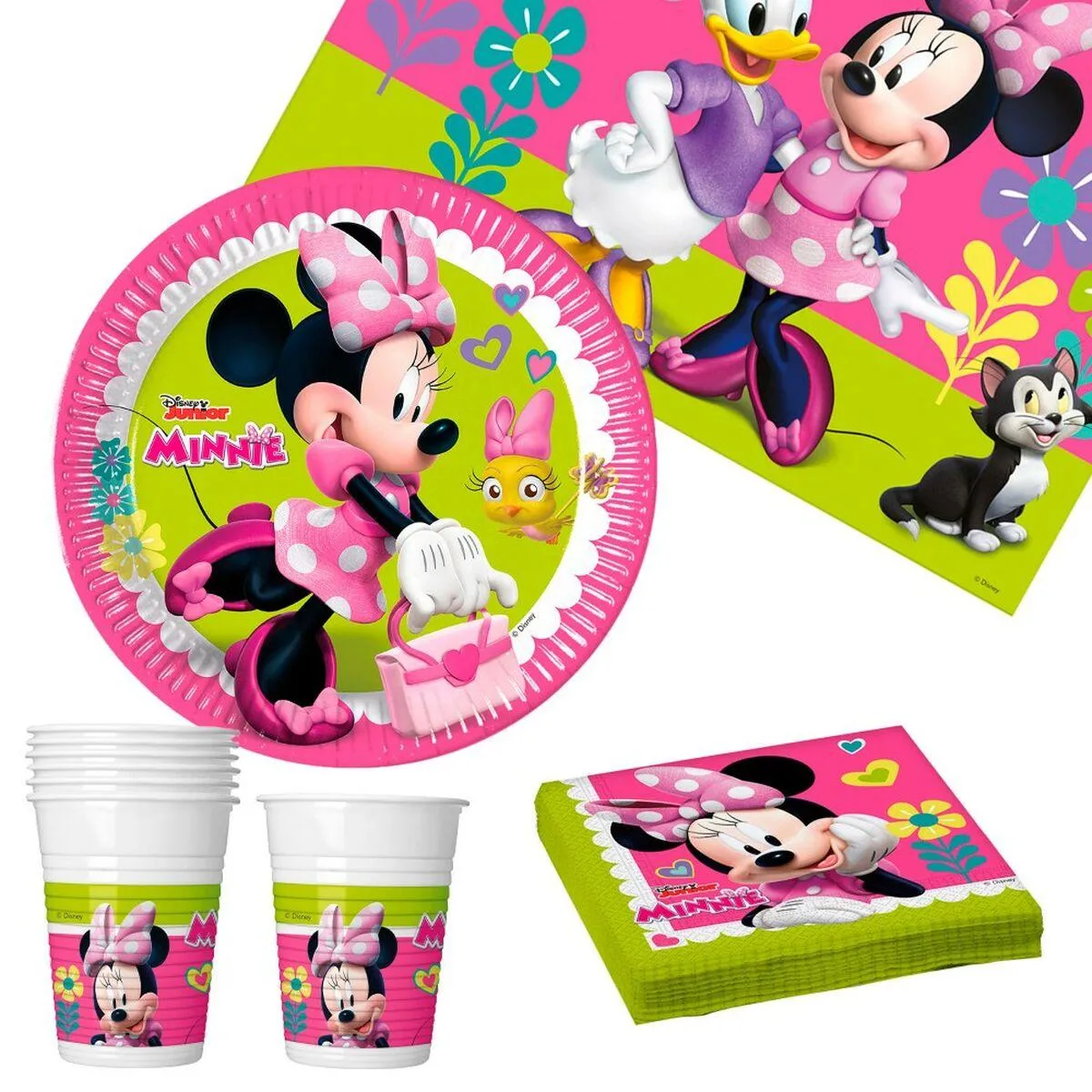 Sæt med Produkter til Fest Minnie Mouse 37 Dele