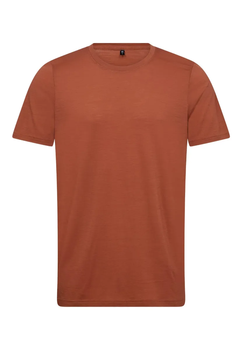 T-shirt i 100% uld til mænd, JBS of Denmark, Orange str. 2XL