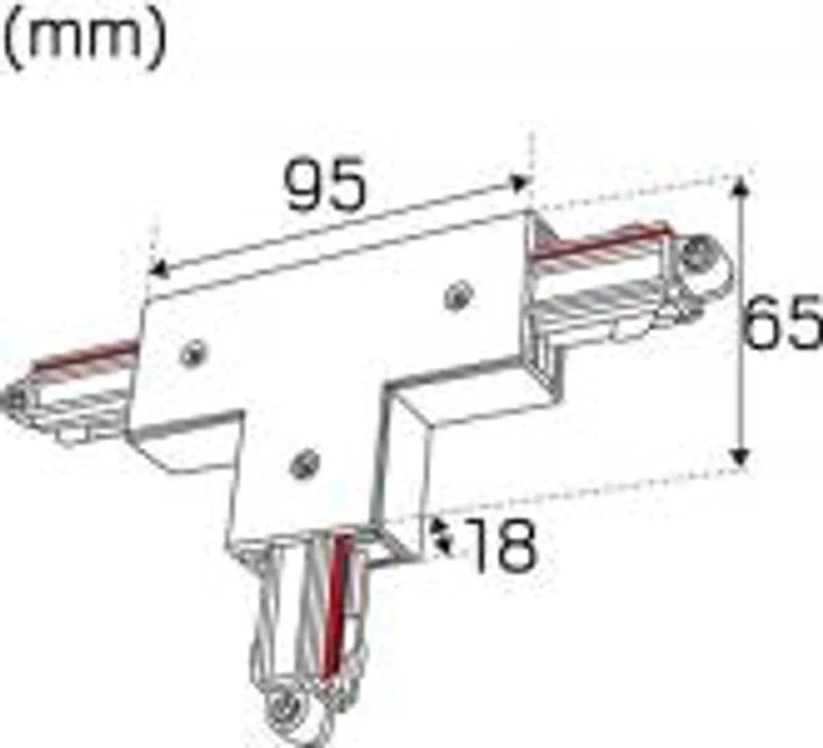 T-tilslutning 1-faset Ydre Sort