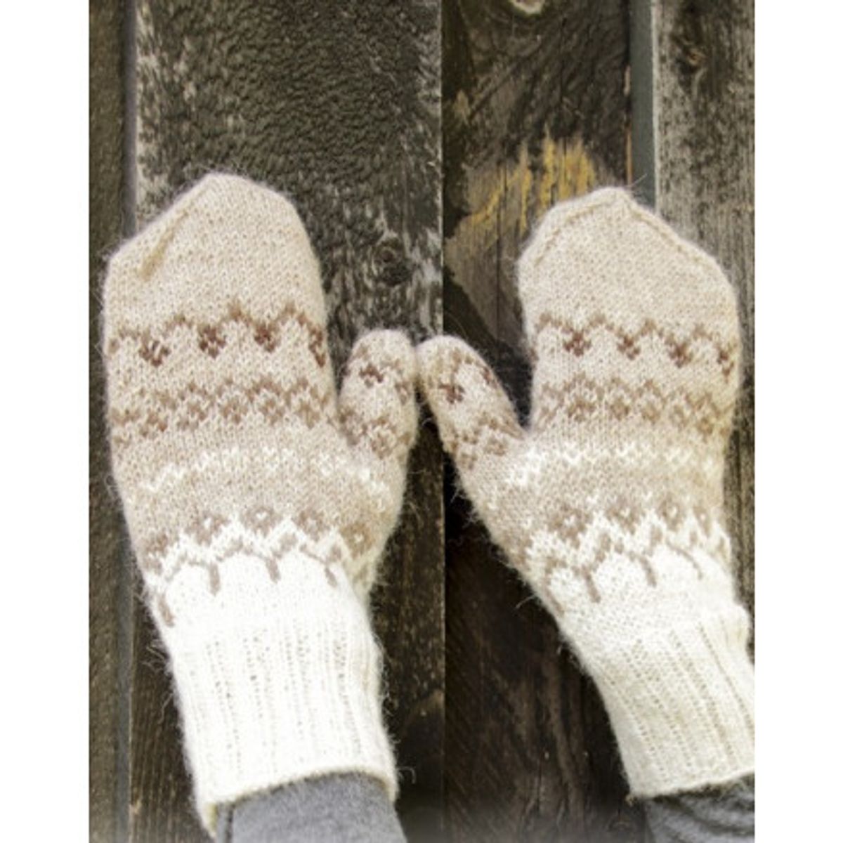 Talvik Mittens by DROPS Design - Vanter Strikkeopskift str. S/M - Small/Medium