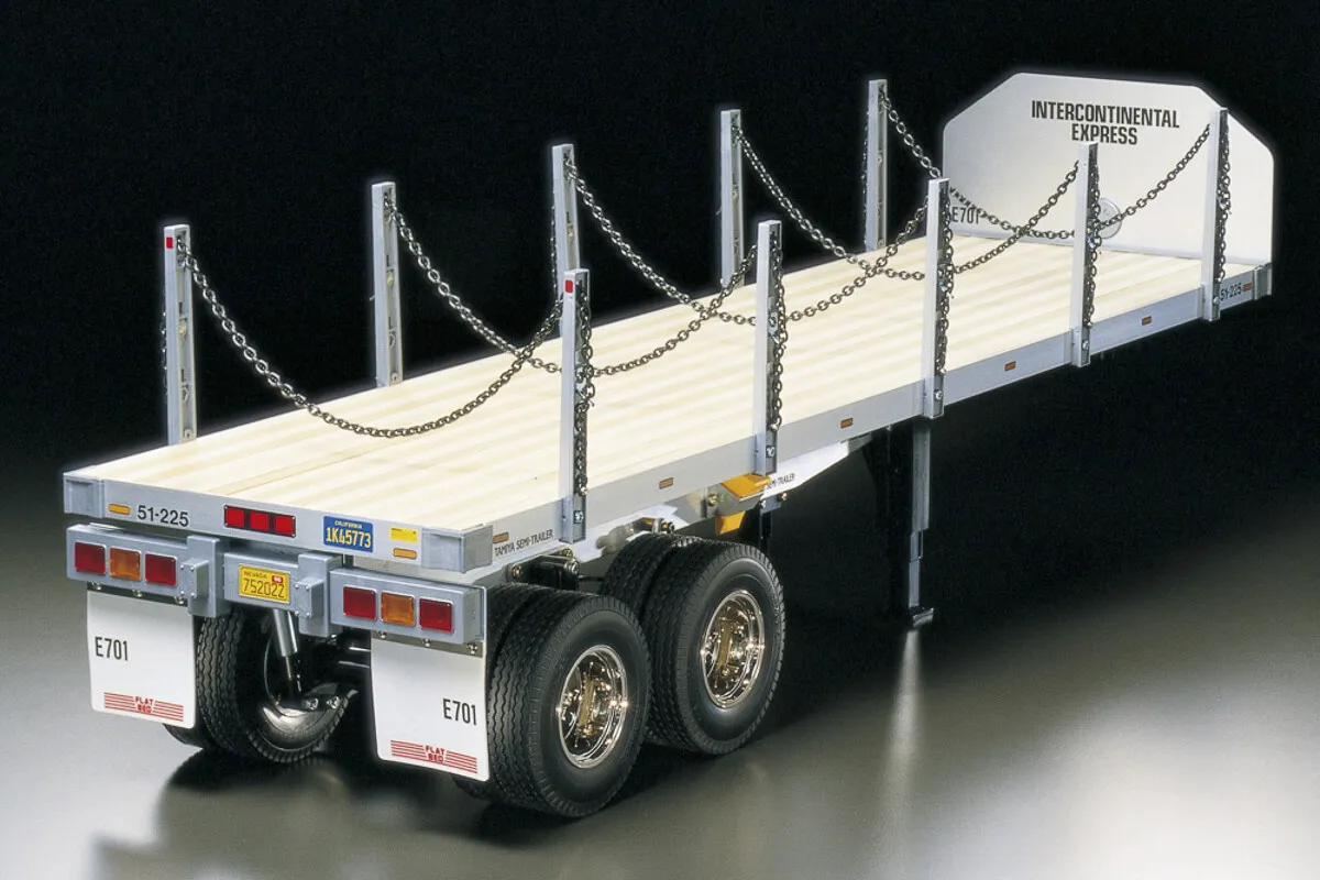 Tamiya - Trailer Flatbed Semitrailer Byggesæt - 1:14 - 56306