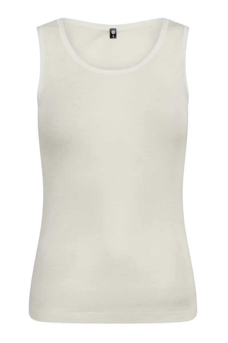 Tank top i 100% uld til kvinder, JBS of Denmark, råhvid, str. small