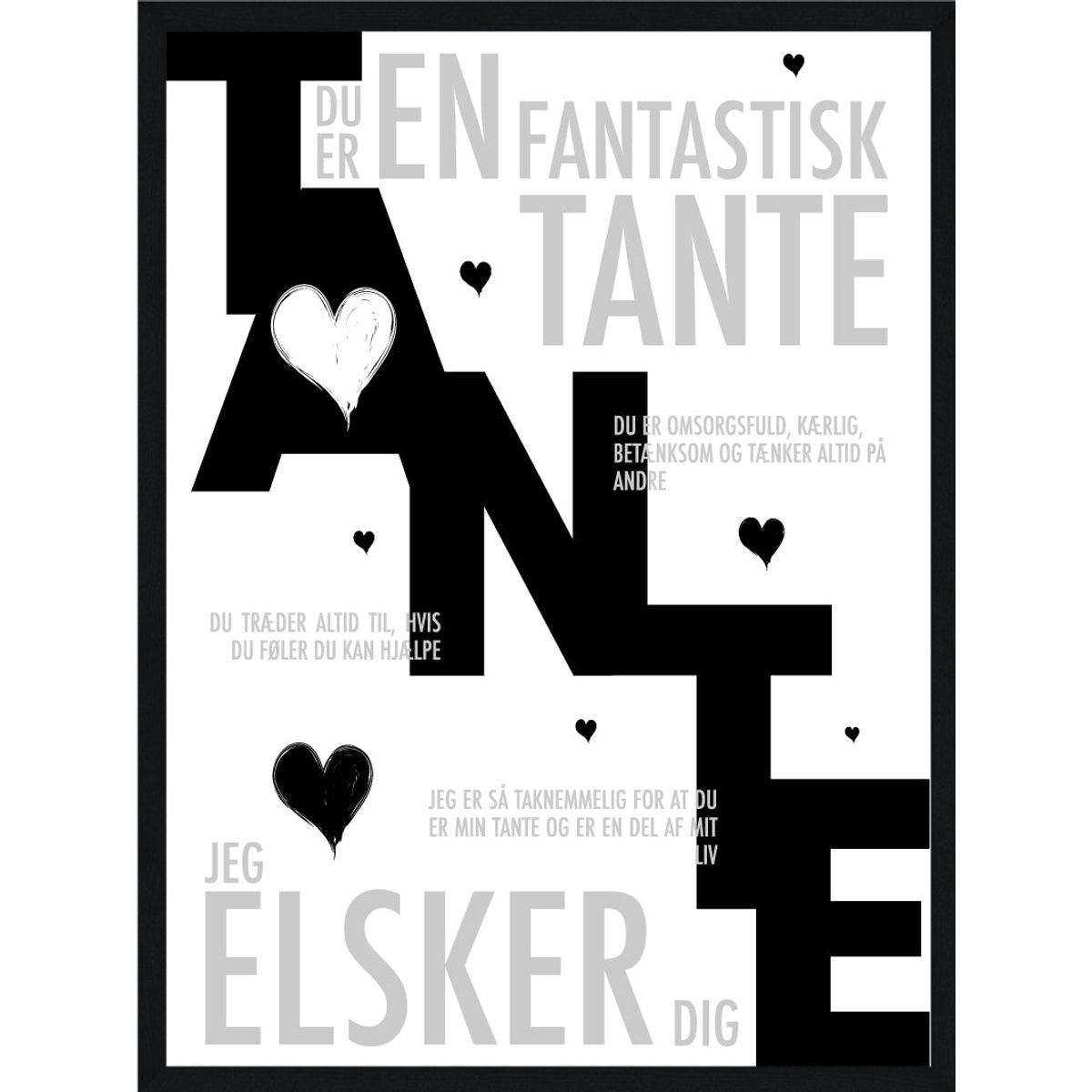 Tante plakat - Personlig plakat