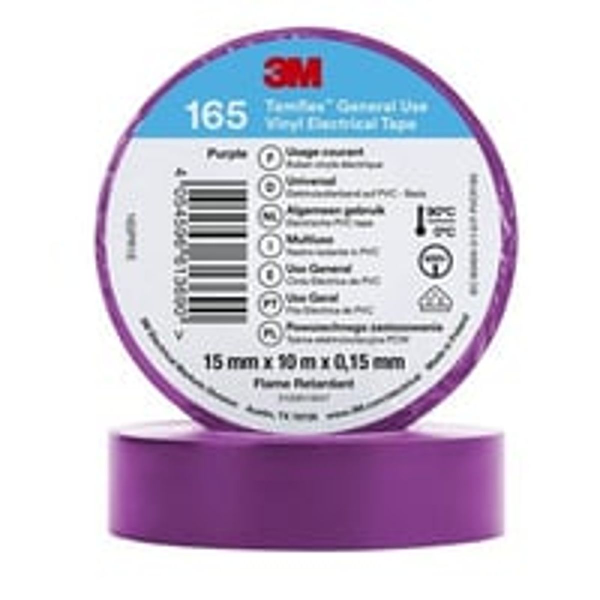 Tape vinyl 165 15MMX10M violet