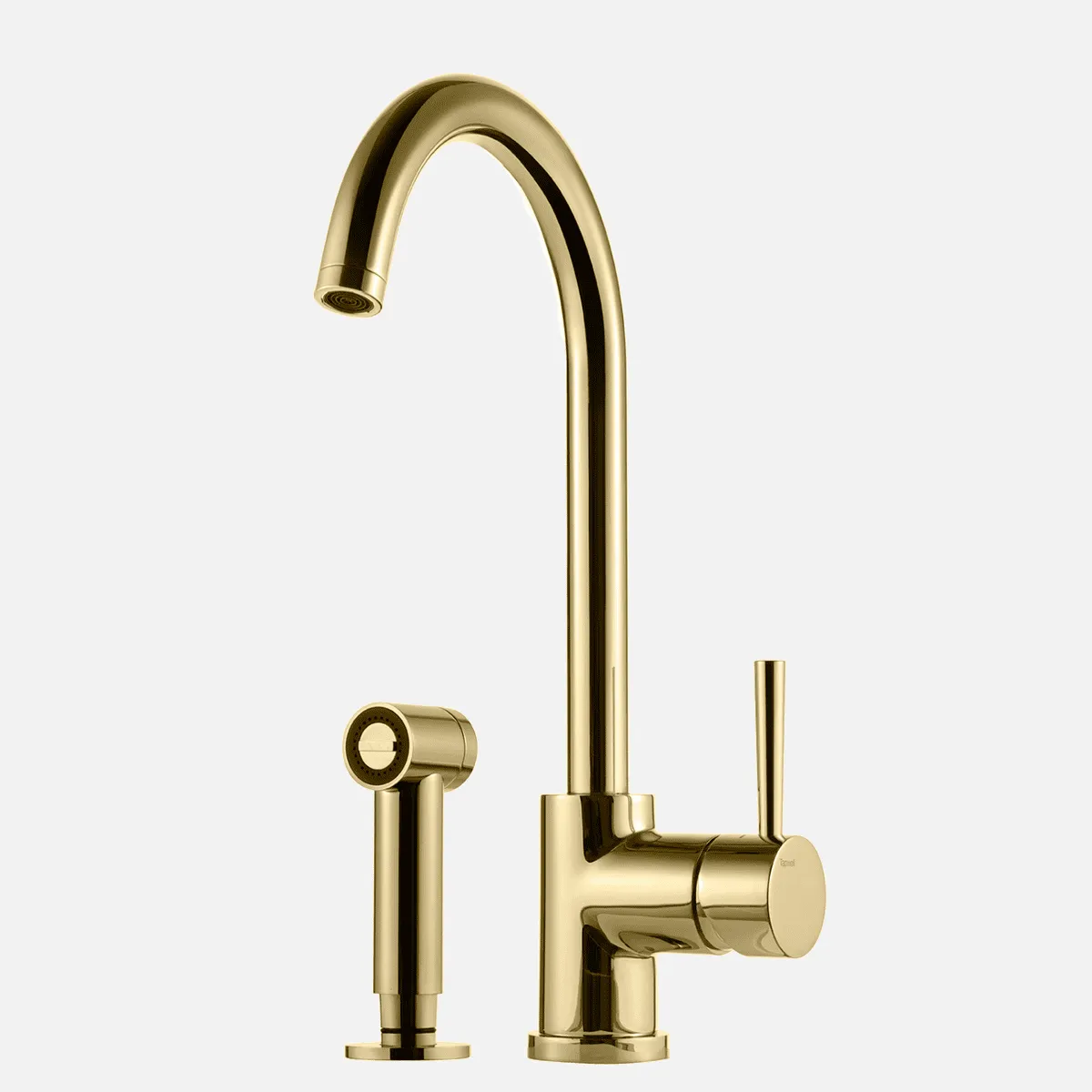 Tapwell EVO200 et-grebs køkkenarmatur m/håndbruser - honey gold