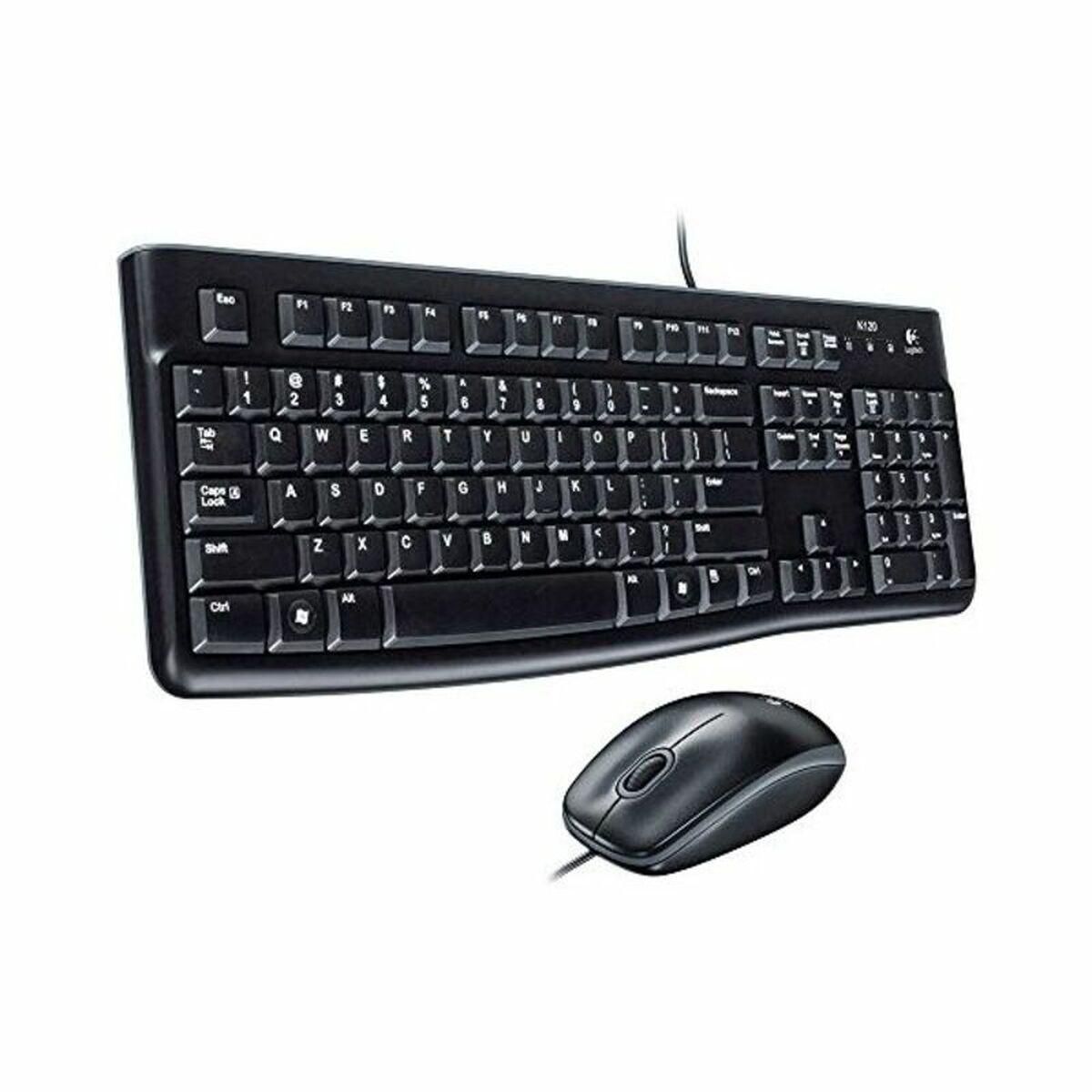 Tastatur og optisk mus Logitech 920-002562 Sort Engelsk QWERTY