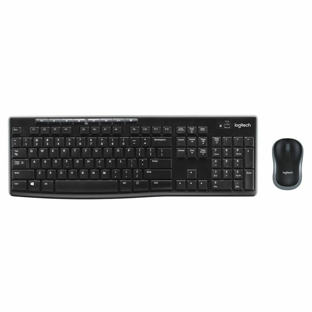 Tastatur og trådløs mus Logitech MK270 QWERTY Engelsk