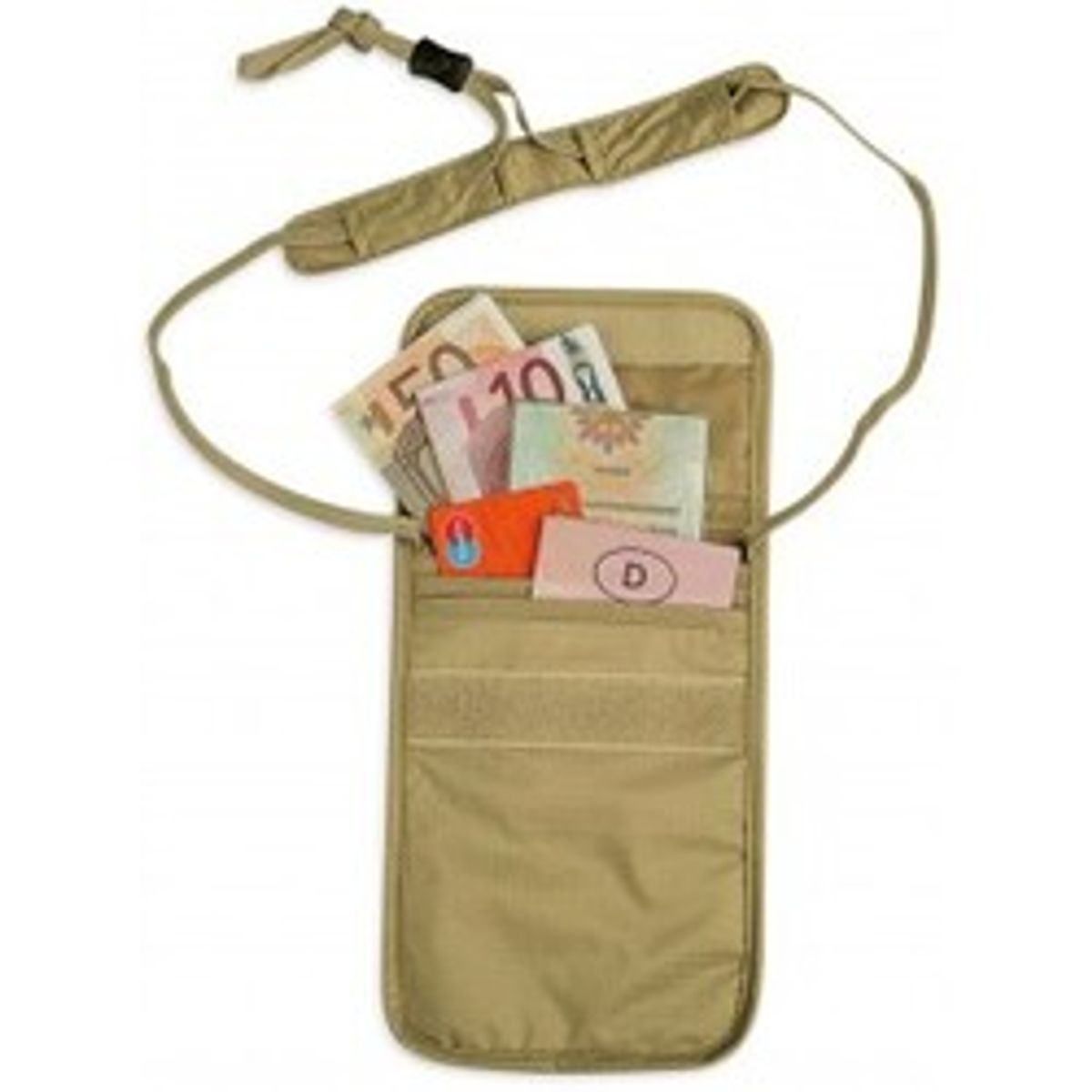 Tatonka Skin Folded Neck Pouch - Natural - Str. Stk. - Taske