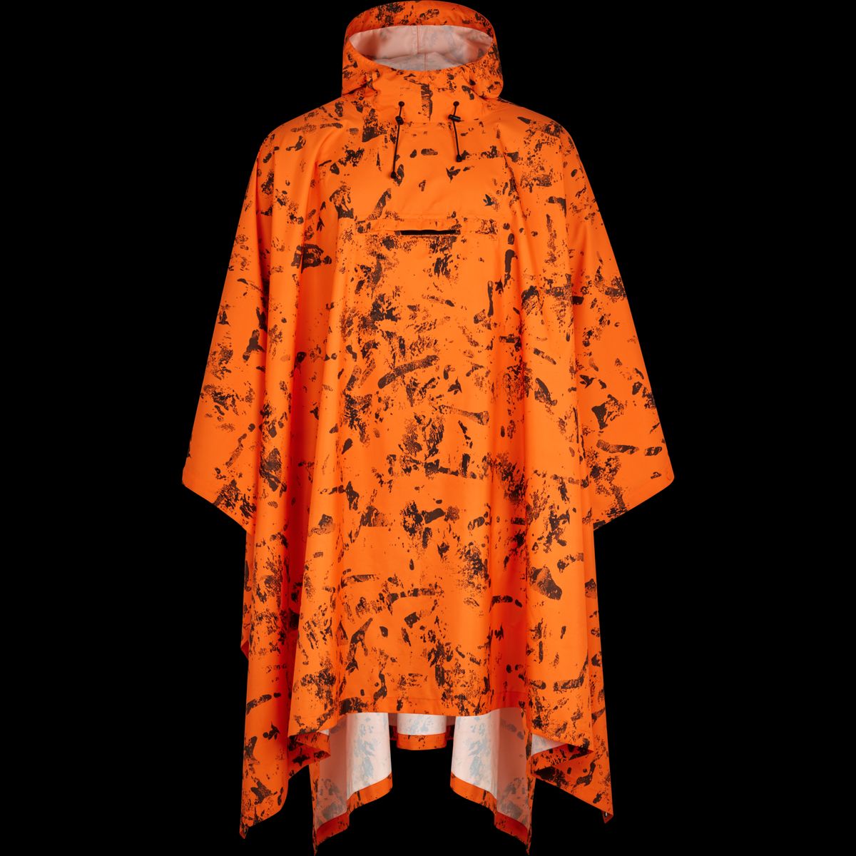 Taxus Camo Rain Poncho inVis orange blaze one size