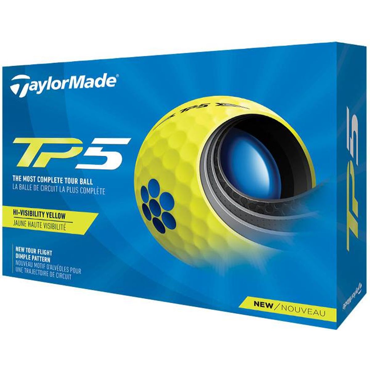 Taylormade TP5 (2021) Logobolde - Gul