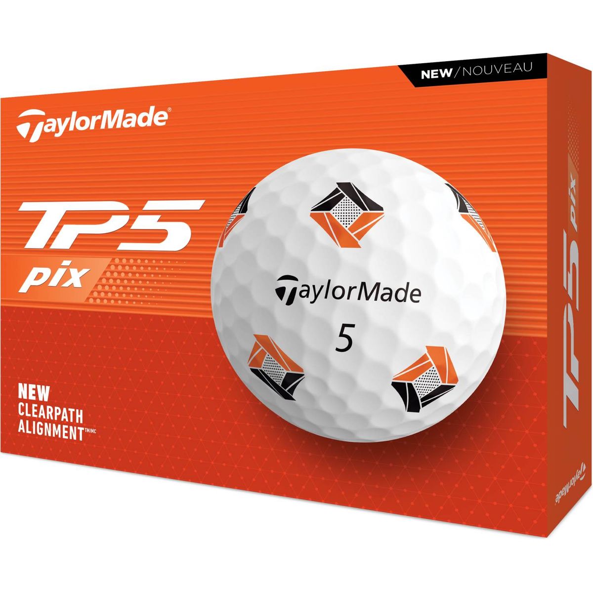 Taylormade TP5 pix 3.0 (2024) Golfbolde - Hvid