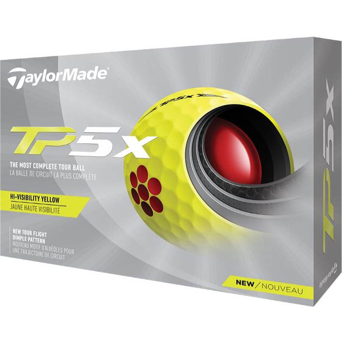 Taylormade TP5X (2021) Logobolde - Gul