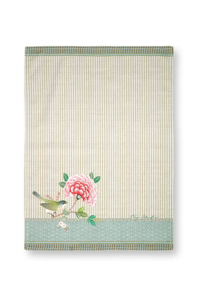 Tea Towel Blushing Birds Bird Khaki 50x70cm