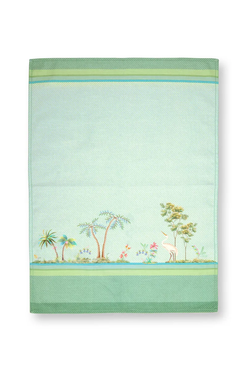 Tea Towel Jolie Heron Small Green 50x70cm