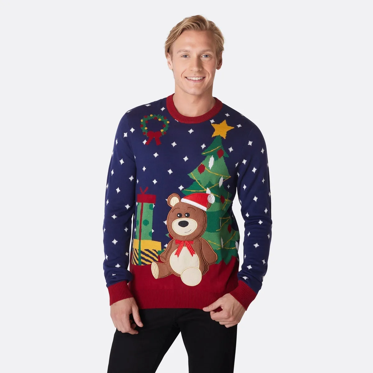 Teddybjørn Julesweater Herre