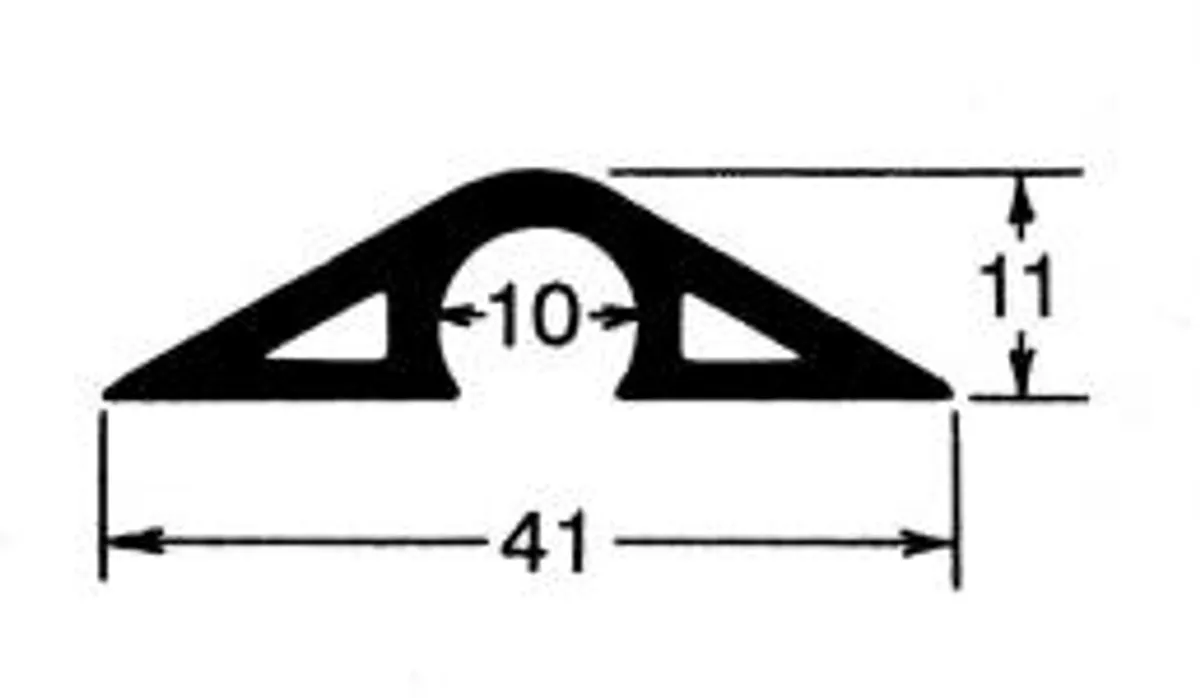 TEHALIT SL 11040 PERLEGRÅ 11X41MM, GULVKANAL