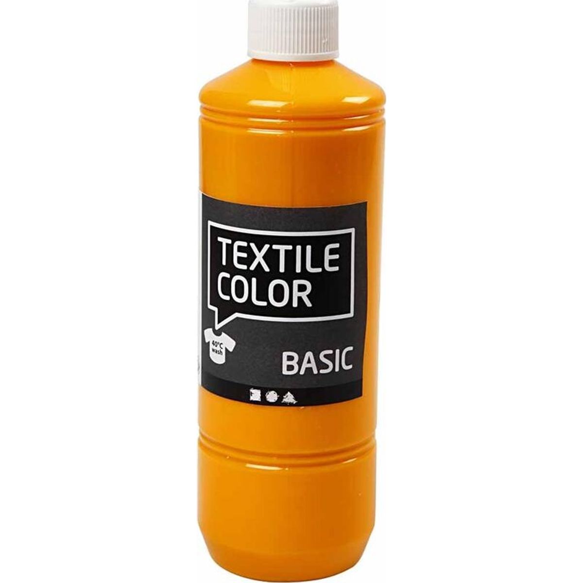 Tekstilmaling - Textile Color Basic - Gul 500 Ml