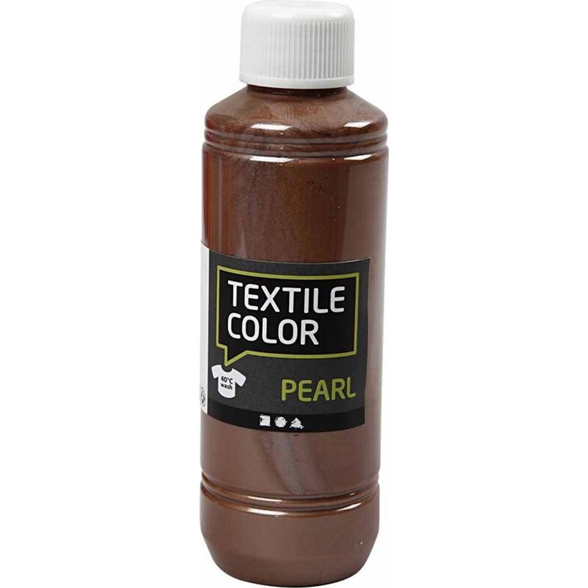 Tekstilmaling - Textile Color Pearl - Perlemor - Brun 250 Ml