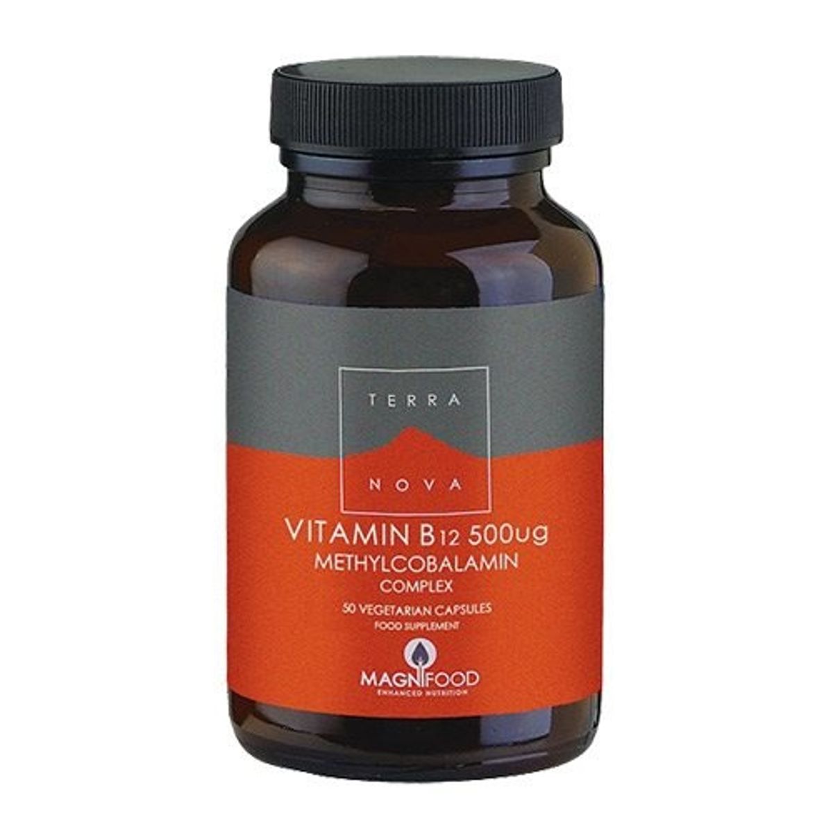 Terranova Vitamin B12 500 mcg, 50 kap / 22,30 g