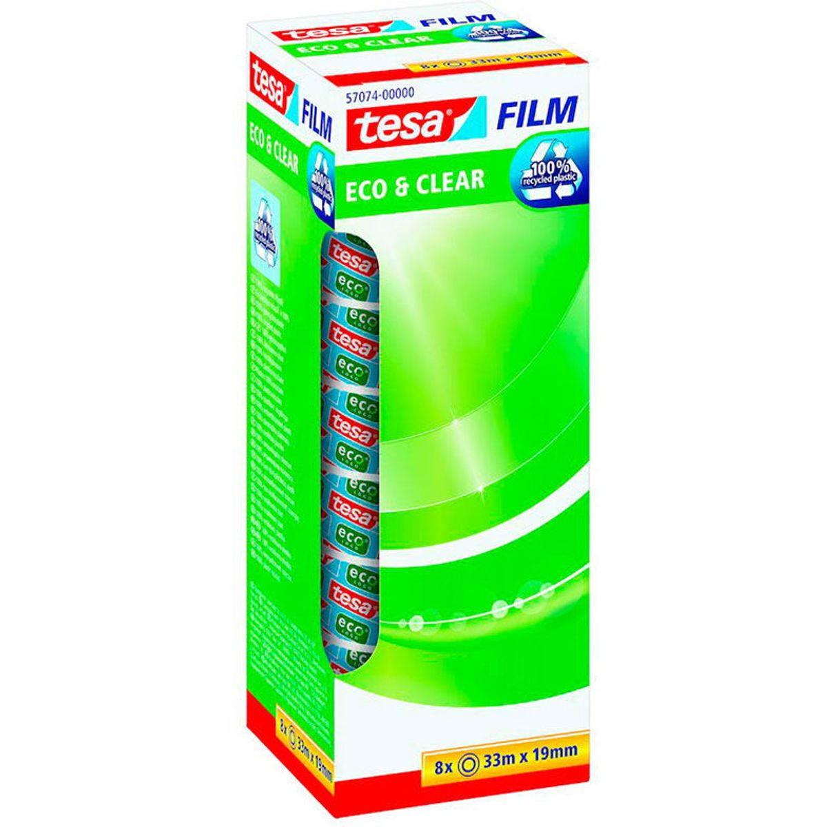 Tesa Eco & Clear tape 57074-00000-01 transparent 19 mm x 33 m