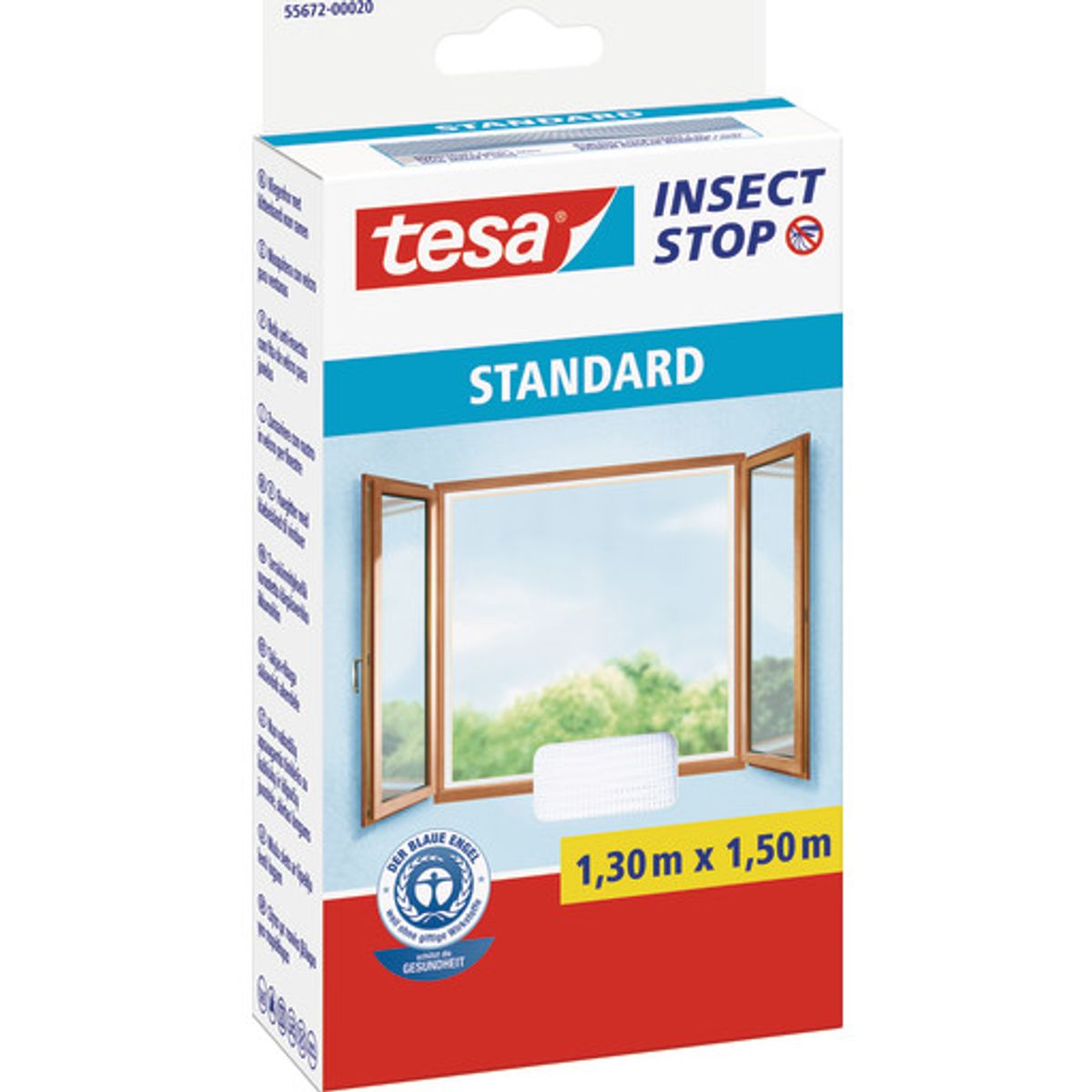 Tesa Insect Stop Standard insektnet, hvid - 1,3 x 1,5m