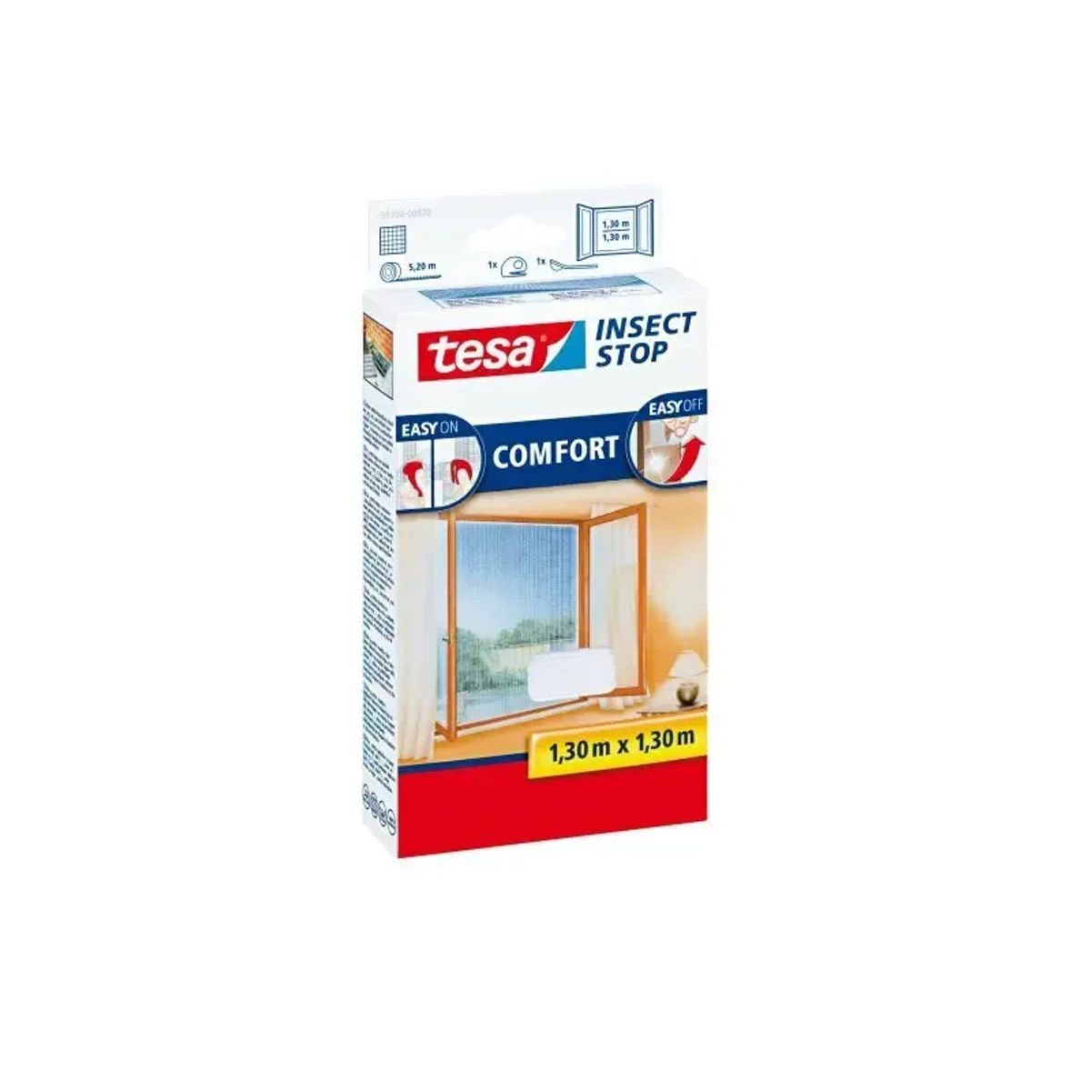 Tesa Insektnet Insect Stop Comfort T/vinduer - Hvid