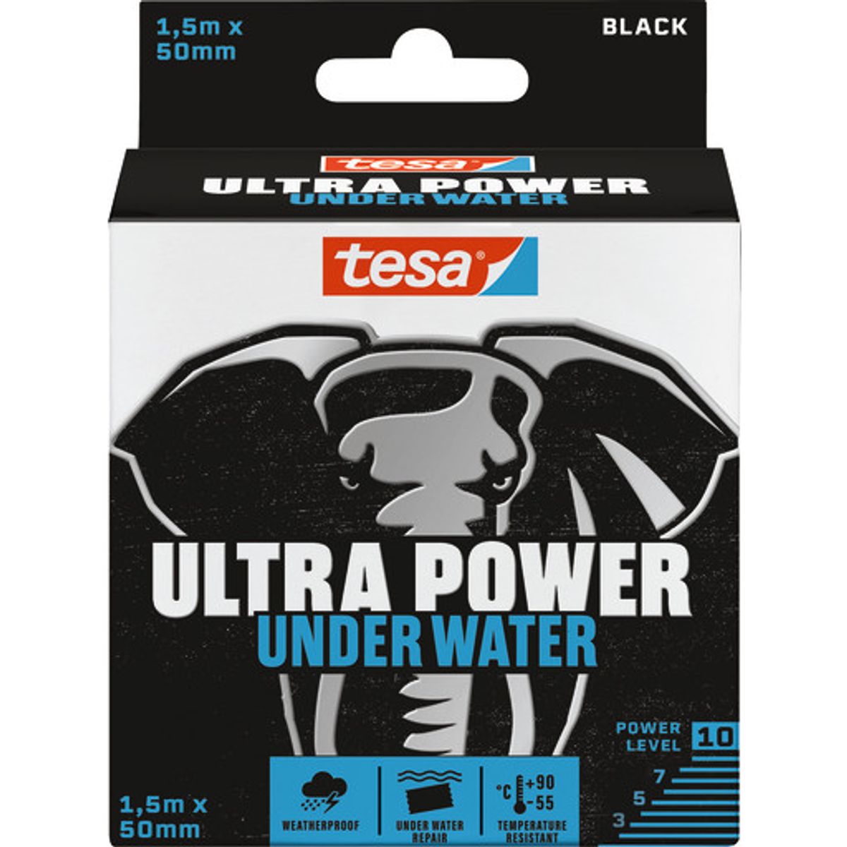 Tesa Ultra power under water reparationstape, 50 mm, 1,5 meter