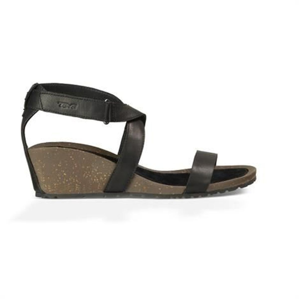 Teva Cabrillo Strap Wedge 2 Dame, Black